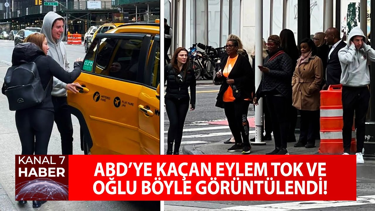ABD'ye Ka&ccedil;an Eylem Tok ve Oğlu New York'ta B&ouml;yle G&ouml;r&uuml;nt&uuml;lendi! İşte Detaylar... #haber