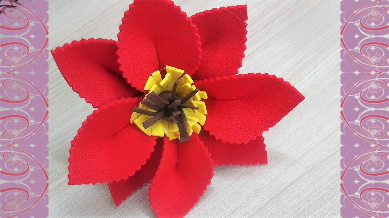 Flor de EVA - Passo a Passo #2