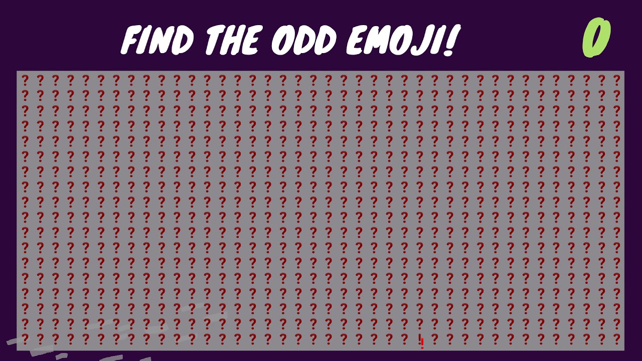 FIND THE ODD EMOJI #19 INSANE EDITION
