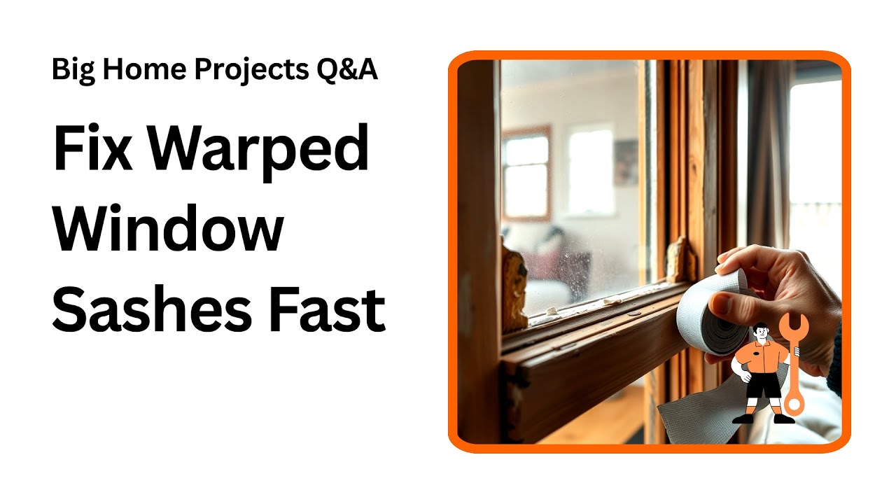 Fix Warped Window Sashes Fast and Stop Drafts Now