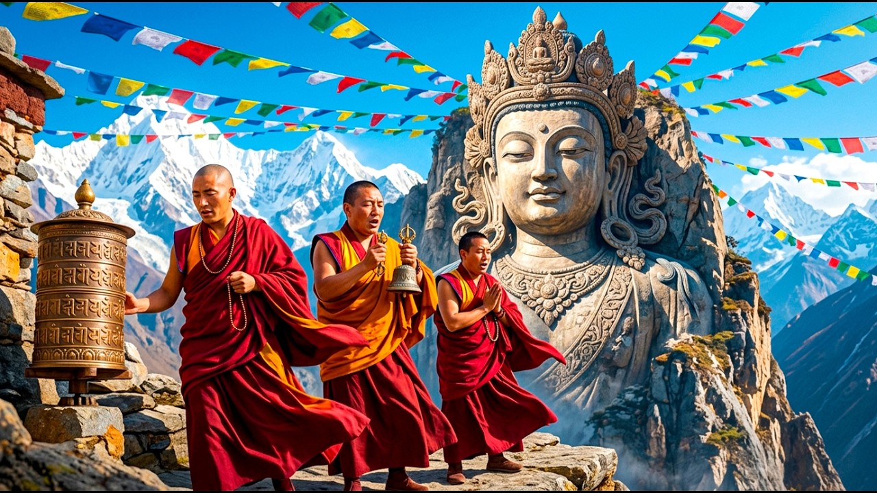 Tibetan Monks Chanting at the Sacred Himalayan Observatory | Ancient Mantra for Inner Peace