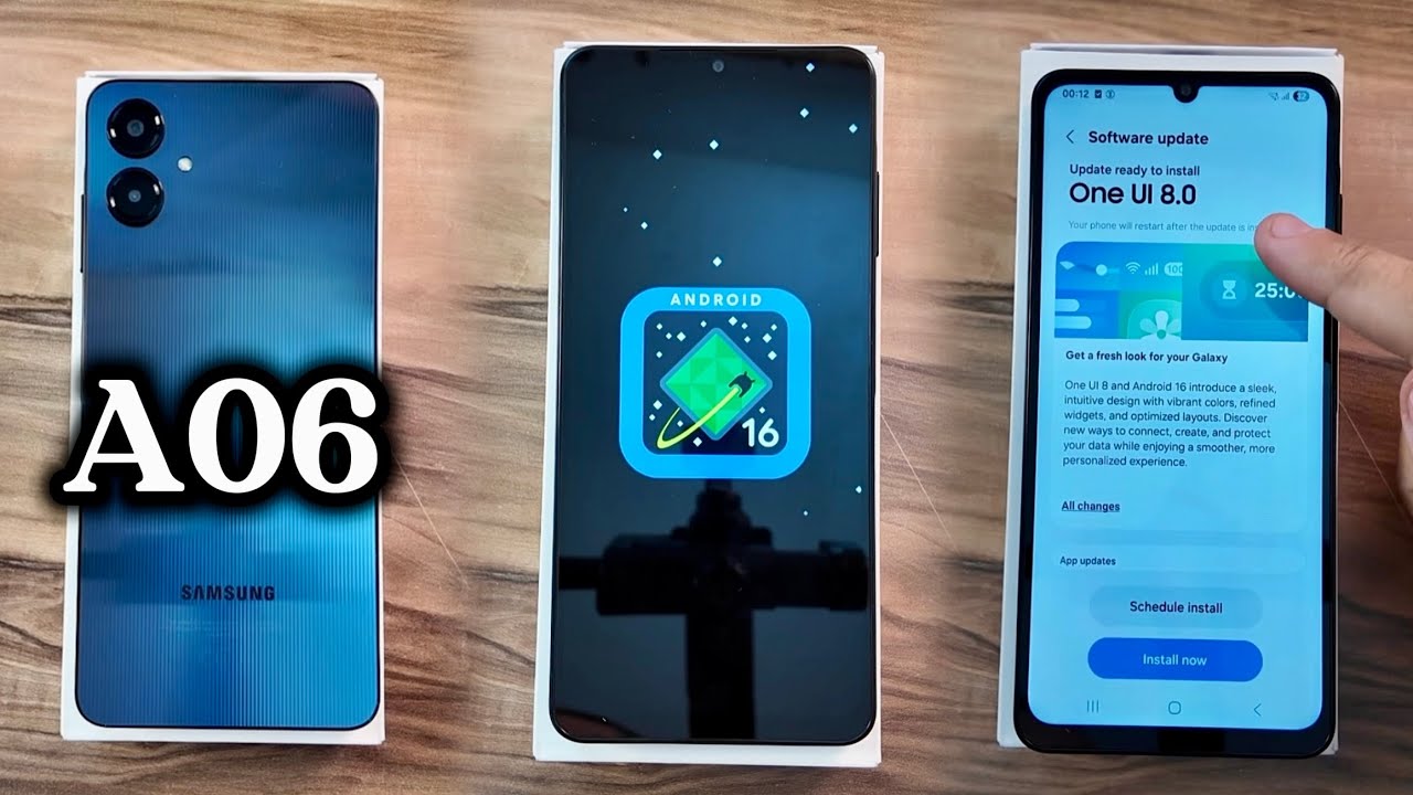 OneUI 8 - Android 16 on Samsung Galaxy A06