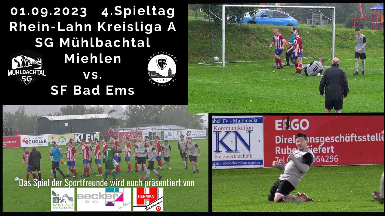 Kreisliga: Sportfreunde machen mit Traumtor den Sack zu! SG Mühlbachtal Miehlen vs. SF Bad Ems
