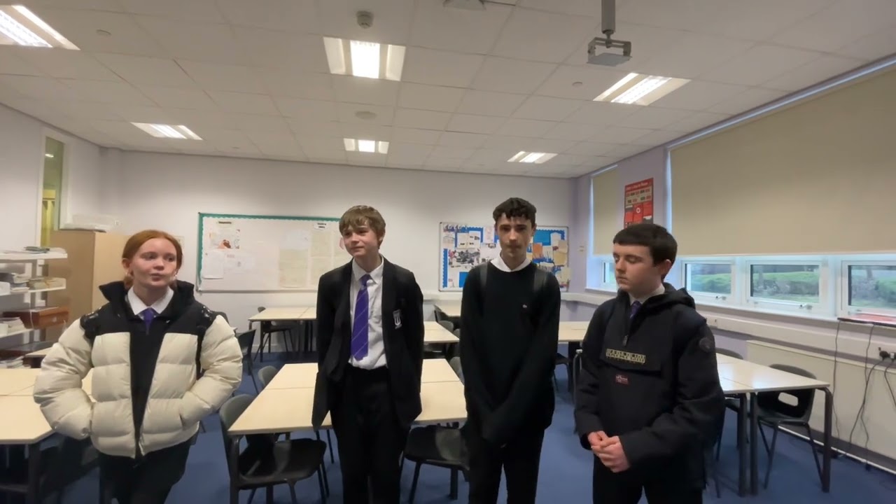Construction skills demonstration at Wallace High School, Stirling on 27 January 2023