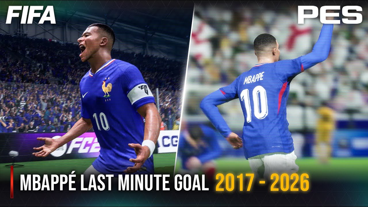 Гол Мбаппе на последних минутах в FIFA vs PES | 2017 - 2026 |