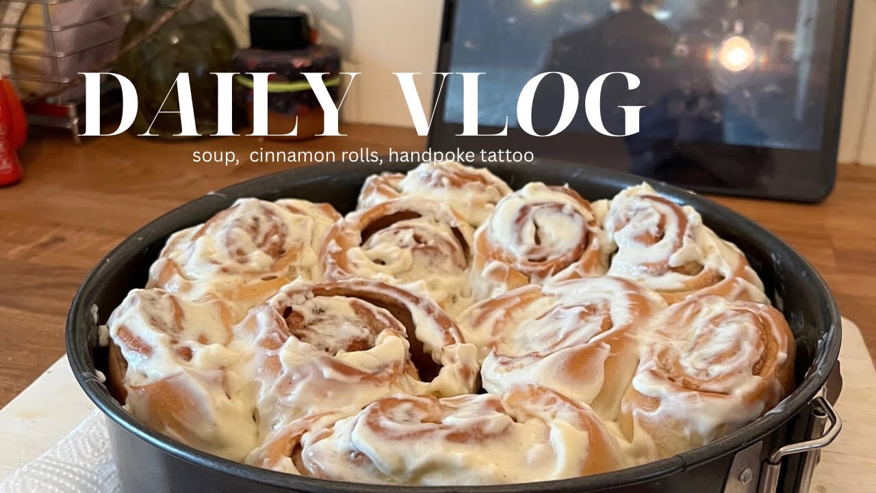 Cozy life in Germany ✨Potatoe soup, handpoke tattoos and cinnamon rolls