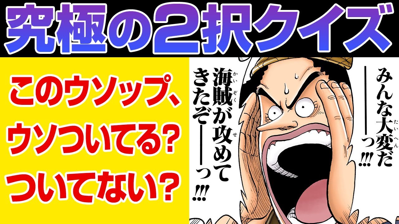 【神企画】究極のワンピ2択クイズ！正解はどっちだ!?【仲間がいるよTube!!!!】