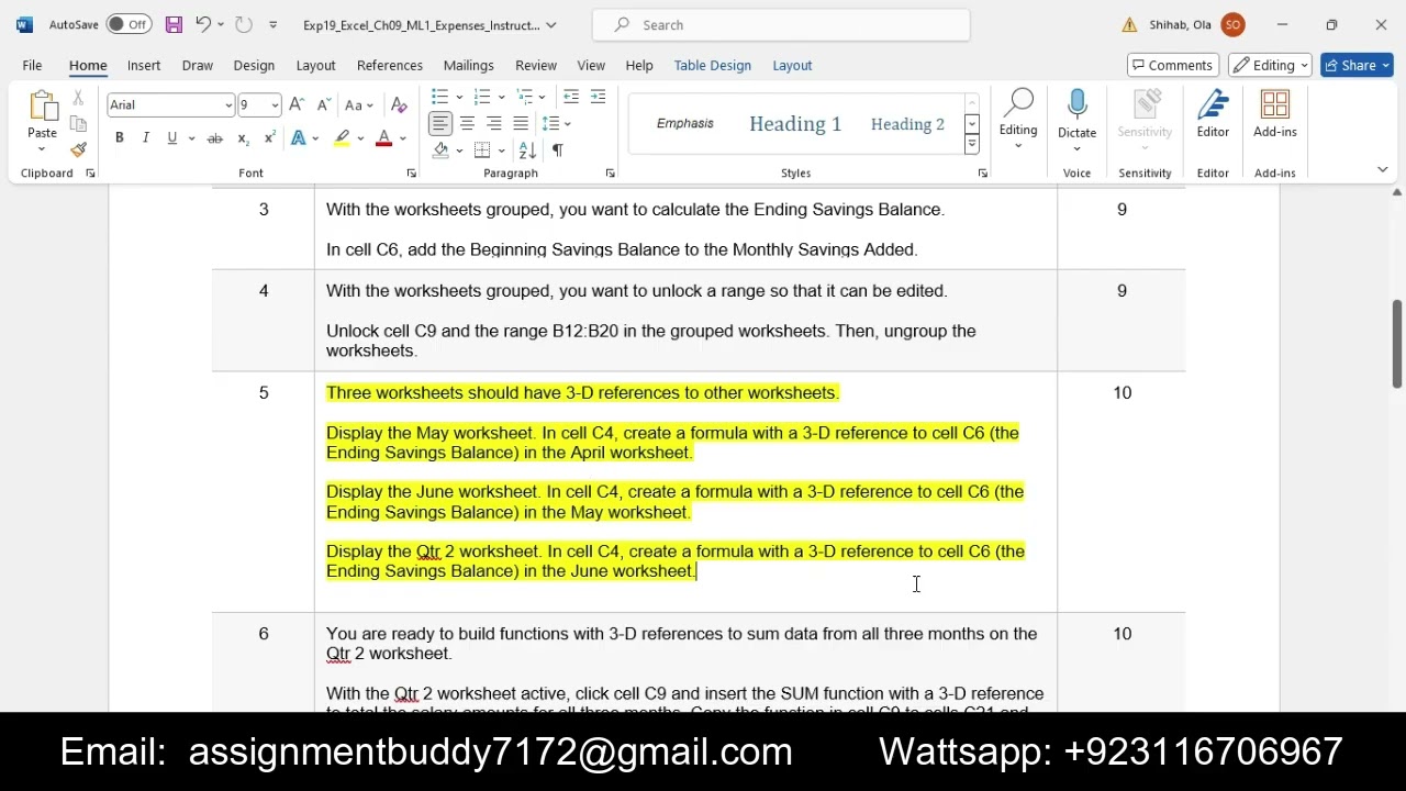 Exp19 Excel Ch09 ML1 Expenses