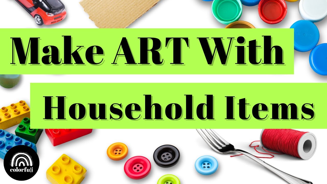 Easy Art Process with Household Items | K-4th Printmaking Art Project