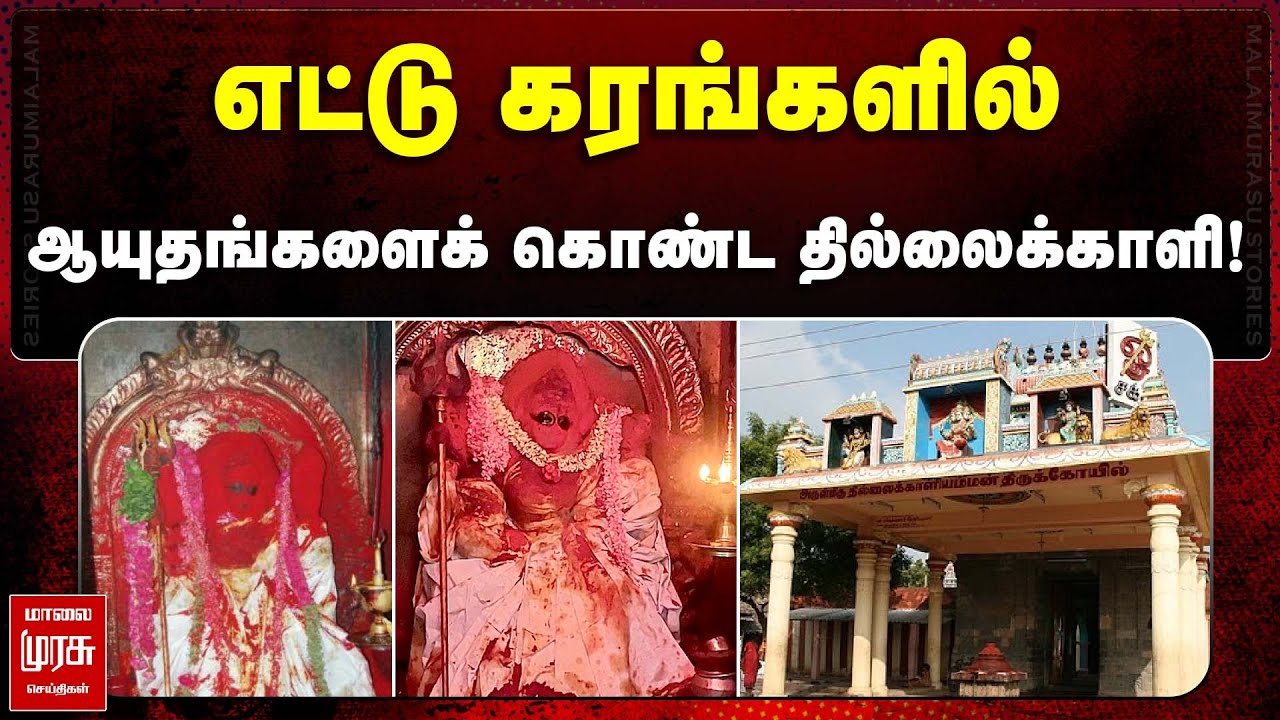 எட்டு கரங்களில் ஆயுதங்களைக் கொண்ட தில்லைக்காளி.! | THILLAI KALIAMMAN CHITHAMBARAM | MALAIMURASU