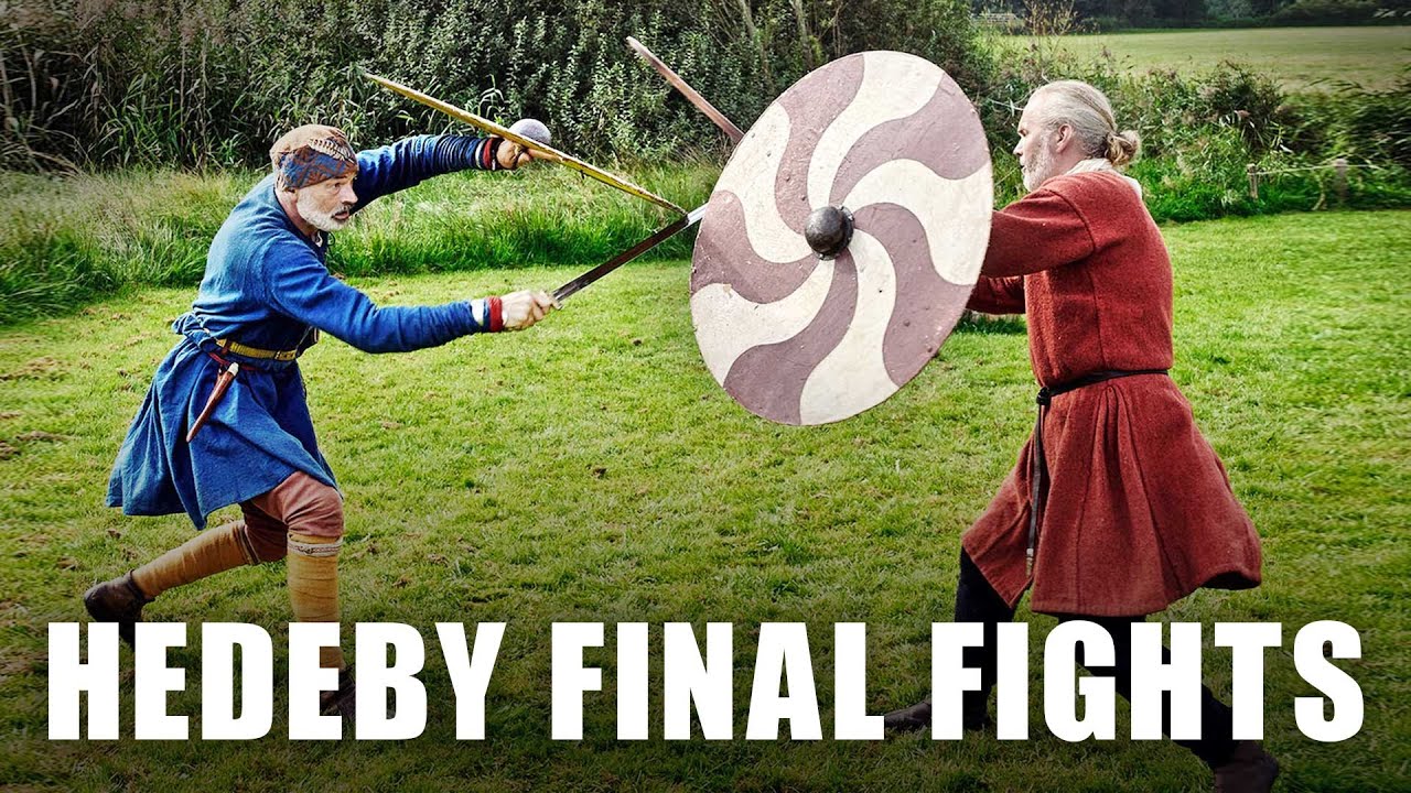 Mikkel & Roland fencing at the Hedeby Bouts in September 2023