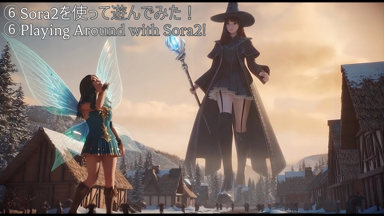 【巨大娘】⑥Sora2を使って遊んでみた！