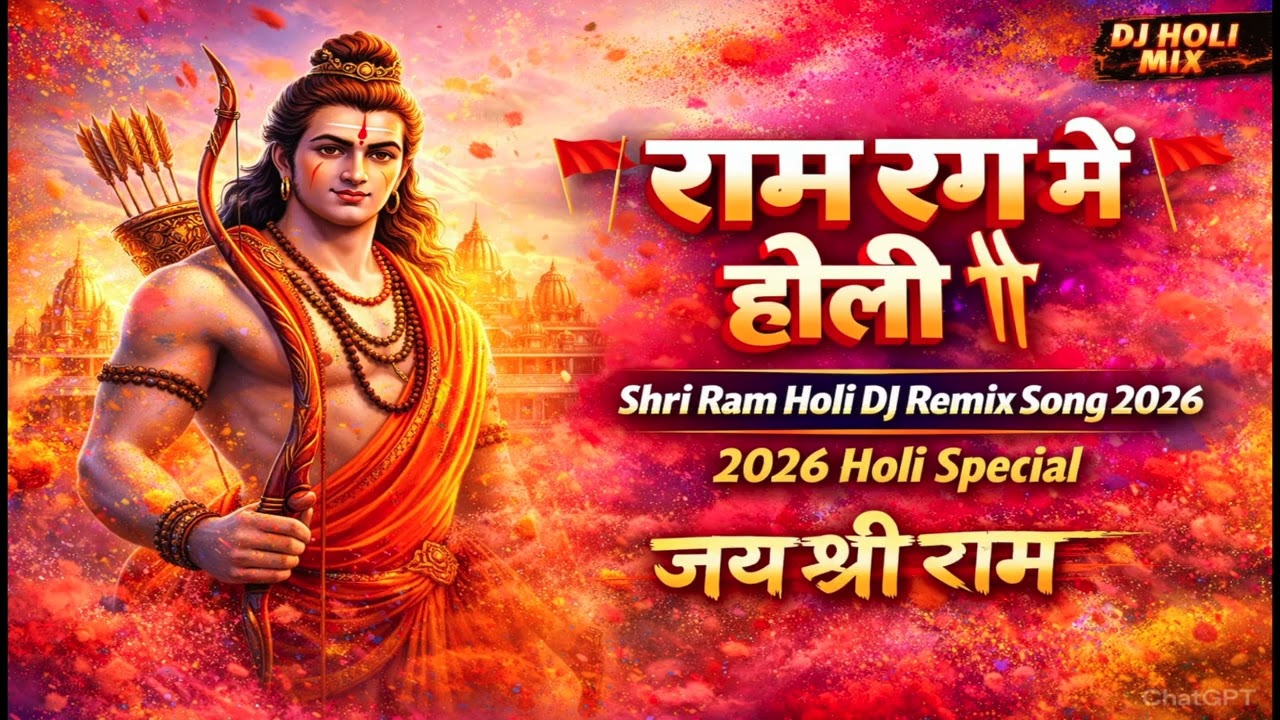 अयोध्या में होली | Shri Ram DJ Remix 2026 | Sita Ram Holi Special Song
