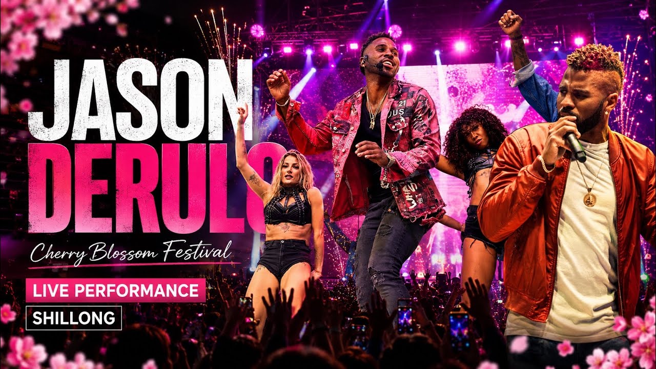 JASON DERULO live in Shillong || Cherry Blossom Festival 2025