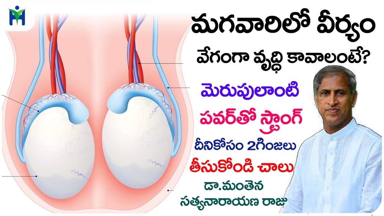 మగవారిలో వీర్యం వేగంగా వృద్ధి కావాలంటే ? | How to Increase Sperm | Dr Manthena Satyanarayana Raju