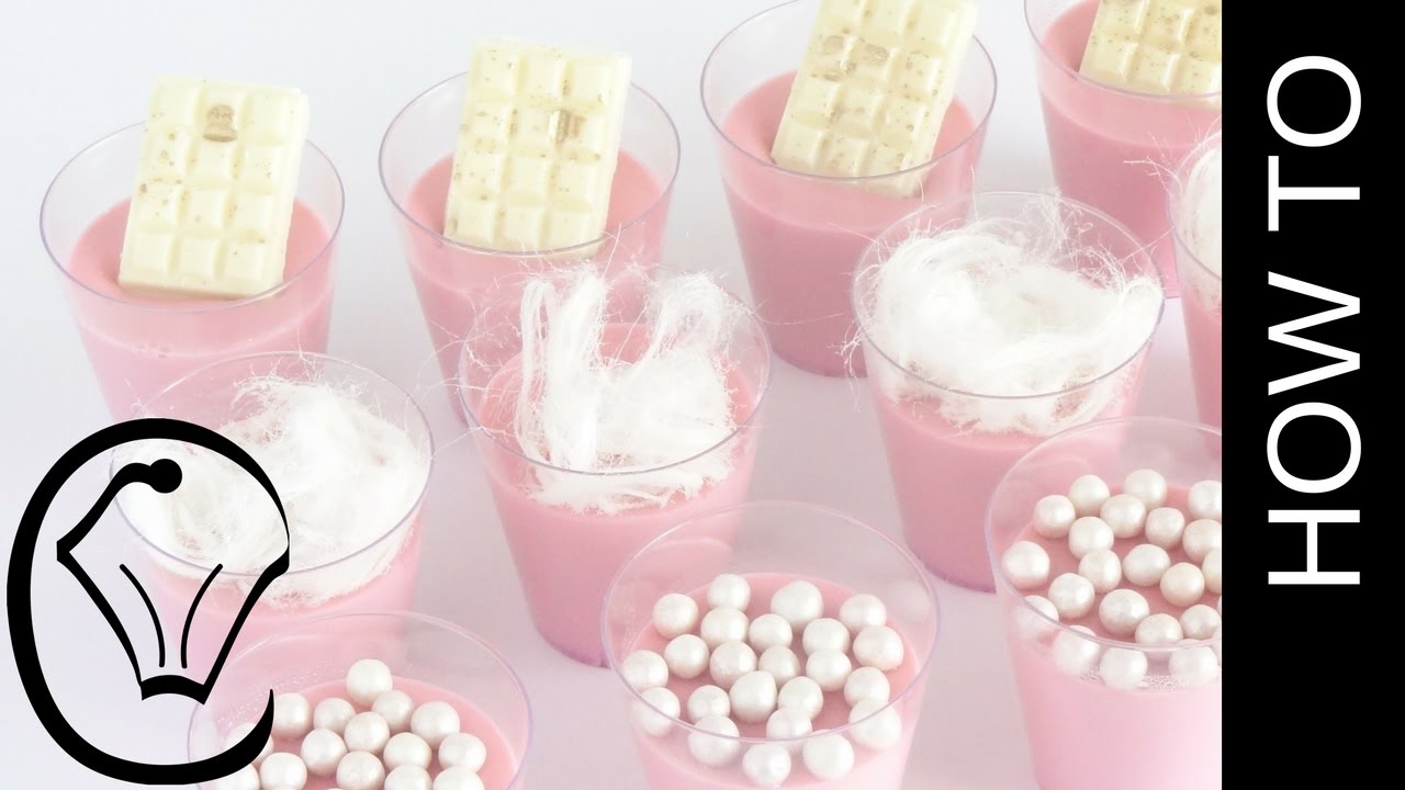 Cotton Candy Panna Cotta Shot Glass Mini Dessert by Cupcake Savvy's Kitchen