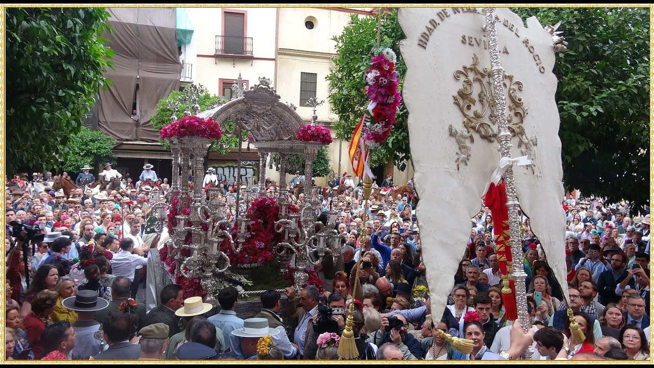 4K - SALIDA DEL ROCIO DE SEVILLA DESDE EL SALVADOR 2023