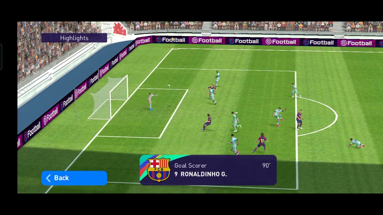 great goal by Ronaldinho #pesgoals