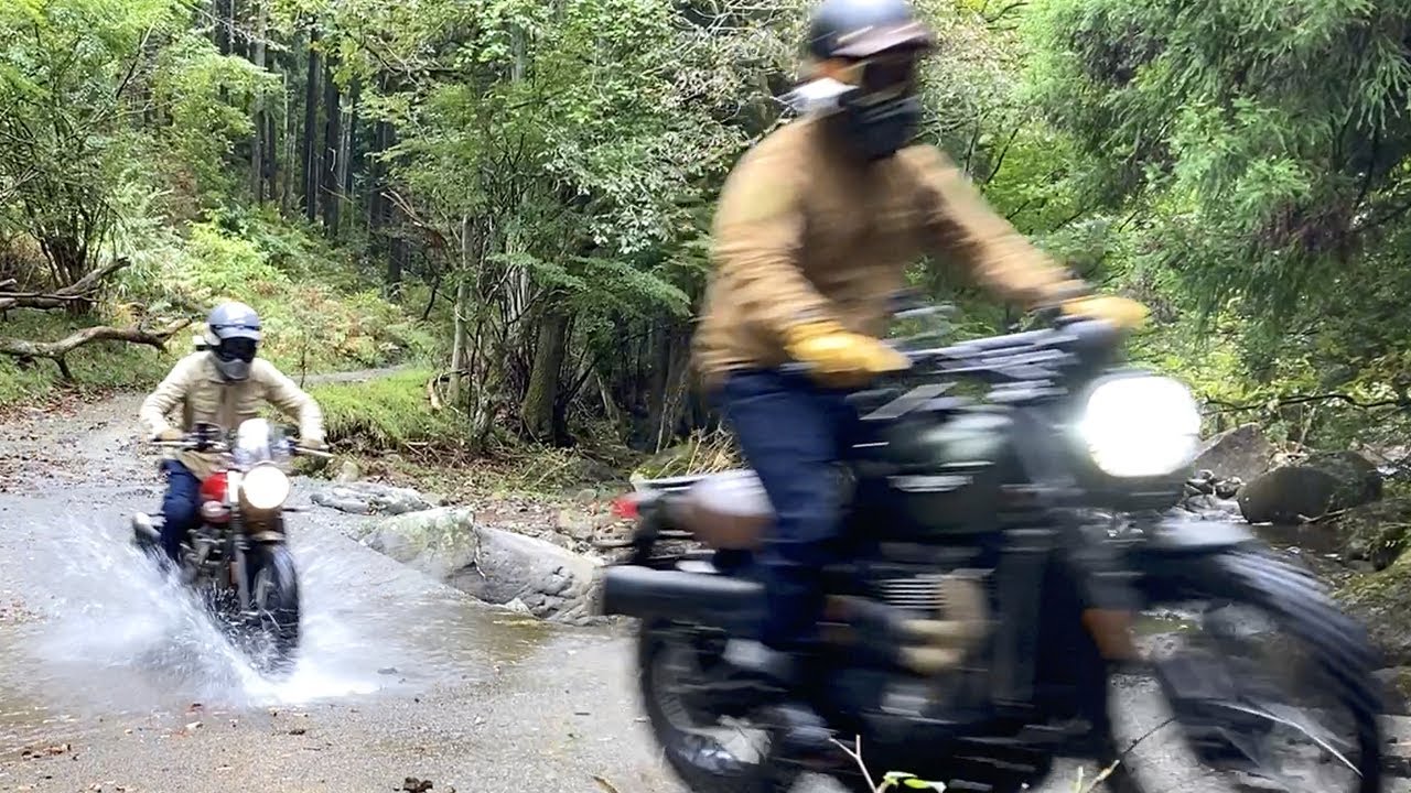 Triumph Street Scrambler | モトブロガーさんと林道に行ってきた。