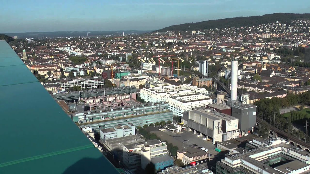 Prime Tower Zurich Switzerland, View over Wipkingen