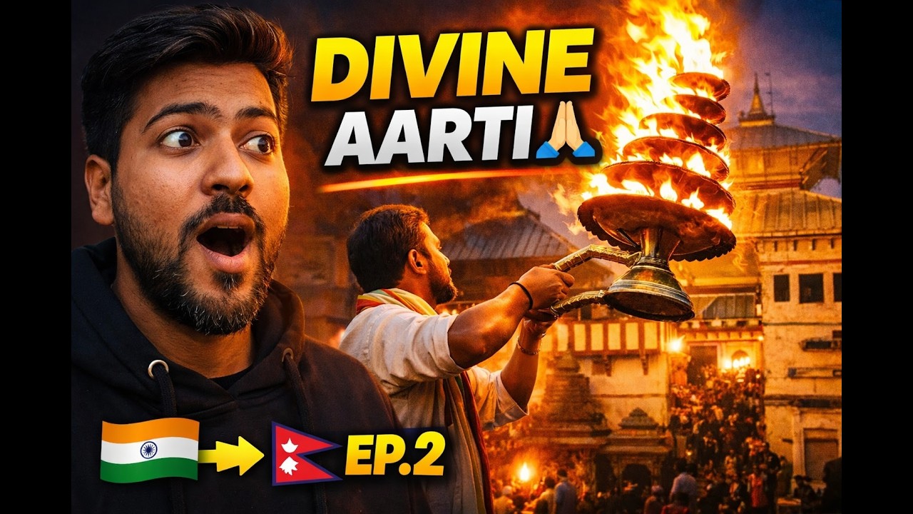 India to Nepal Solo 🇮🇳➡️🇳🇵 | (Ep.2) Experiencing Pashupatinath Temple & Divine Aarti