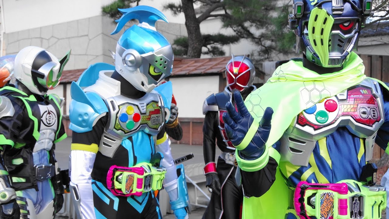 仮面ライダー１４人大集合 仮面ライダーエグゼイド&ブレイブ&スナイプ&ゴースト ムゲン魂&ディープスペクター&ネクロム&ドライブ&マッハ&チェイサー&鎧武&ウィザード&1号&2号&V3