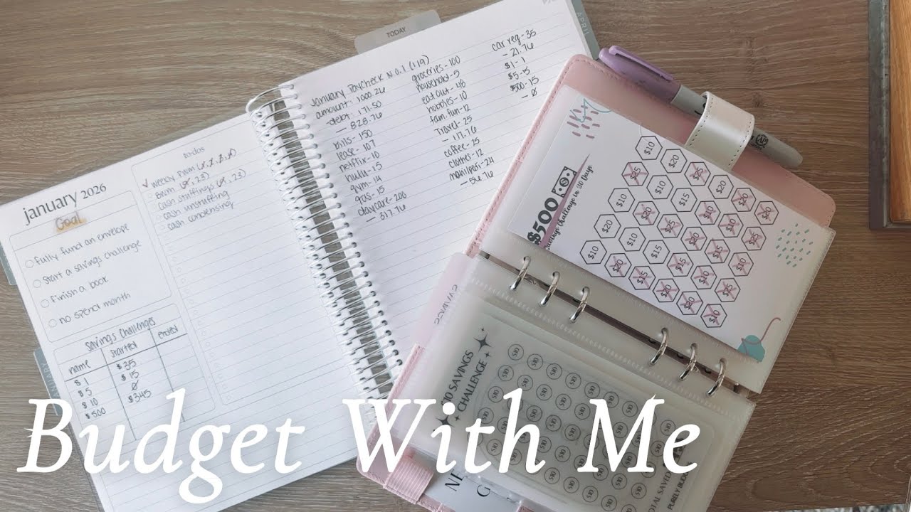 First January Budget With Me | $1000 | Full Time Employee | Biweekly Paid 