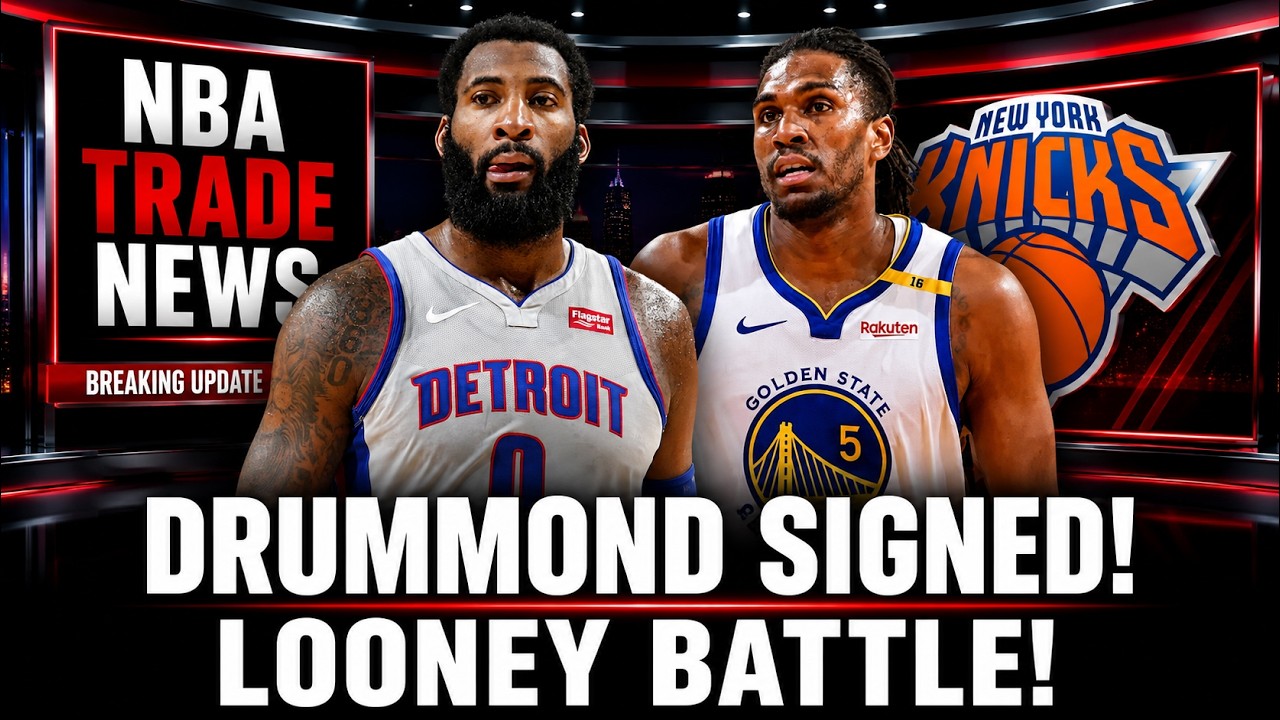 KNICKS SIGN DRUMMOND! VALANČIŪNAS NEXT? LOONEY BATTLE ON! Knicks trade news today