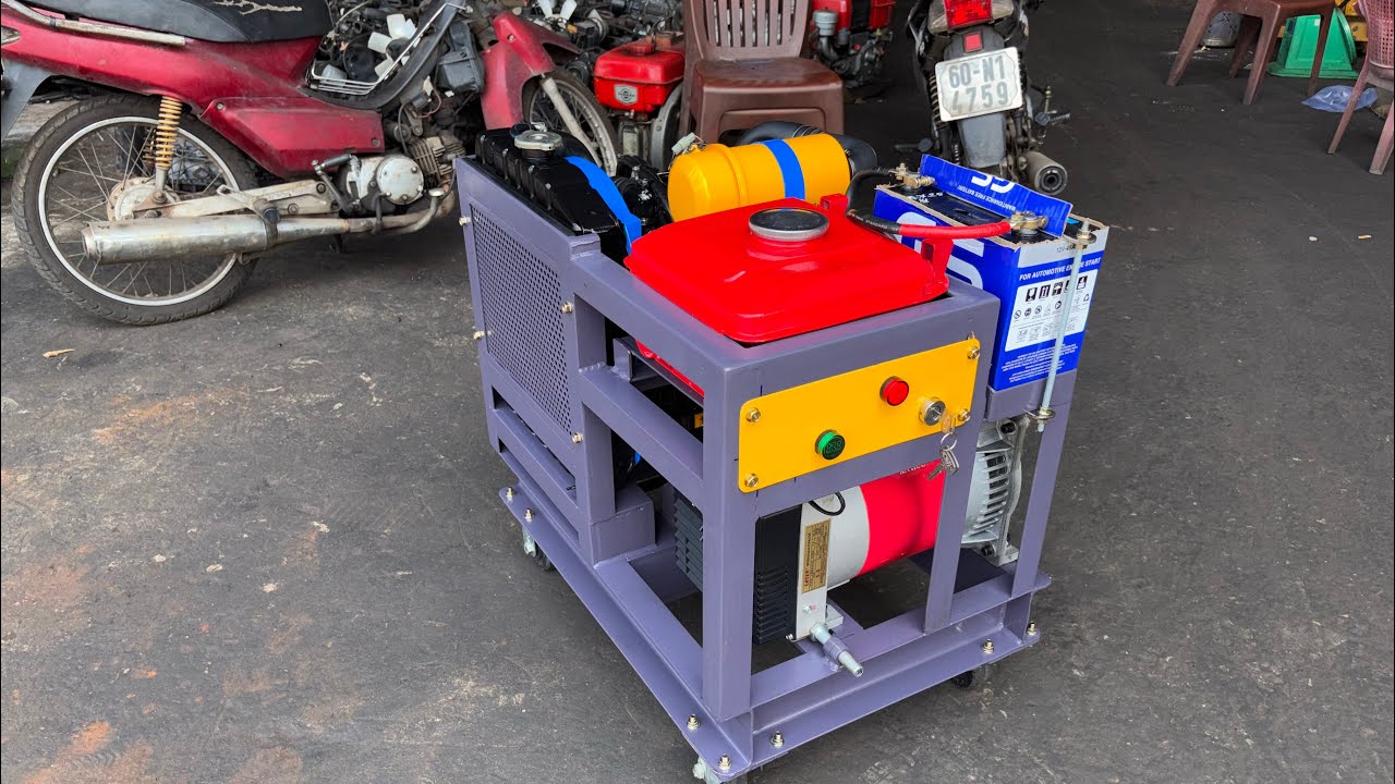 Bộ phát điện 5.6kw động cơ 3t63 nhỏ gọn chạy gia đình giá trong video : Lh 0373453633 - 0913948706