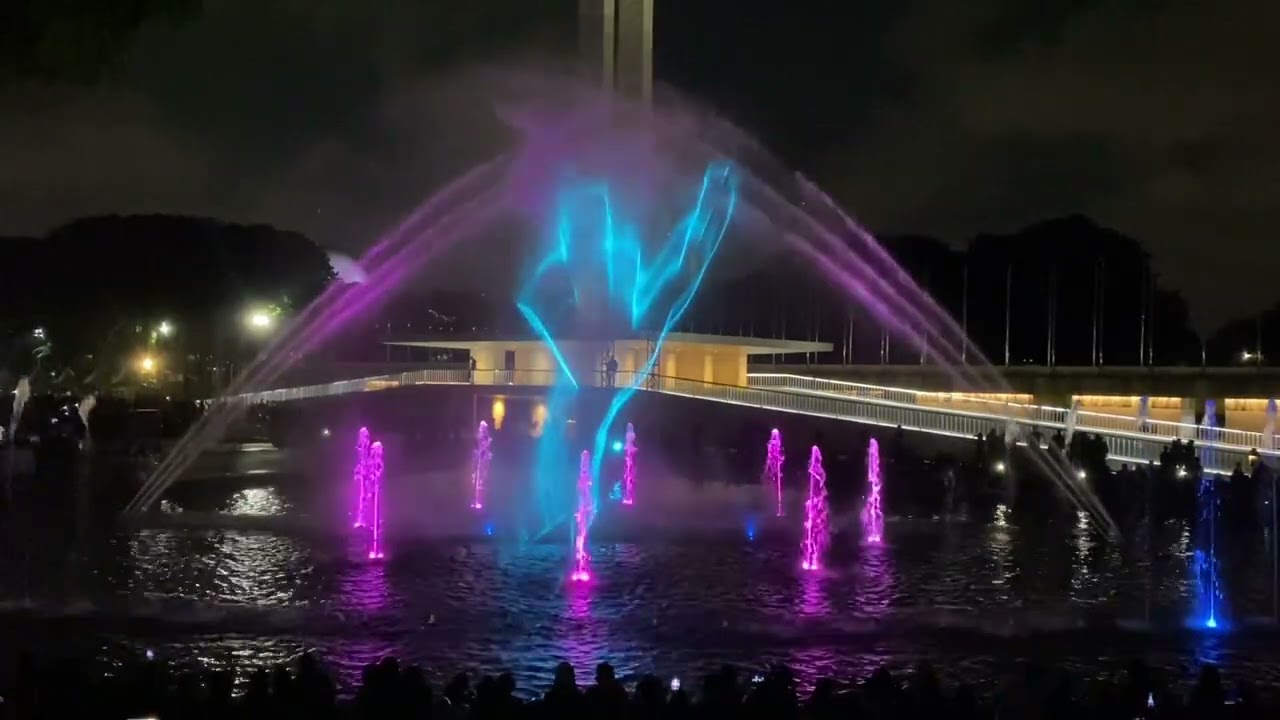Air Mancur dan Laser Show Lapangan Banteng Jakarta (FULL SHOW)