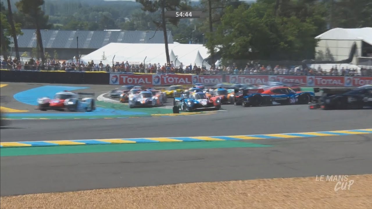 Michelin Le Mans Cup 2018. Race 2 Circuit de la Sarthe. 1st Lap Spins & Crashes
