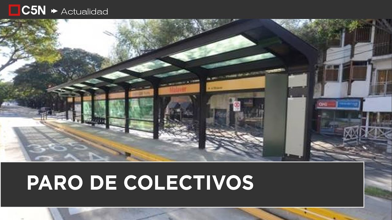 PARO de COLECTIVOS: LA MEDIDA de FUERZA AFECTARÁ 300 LÍNEAS