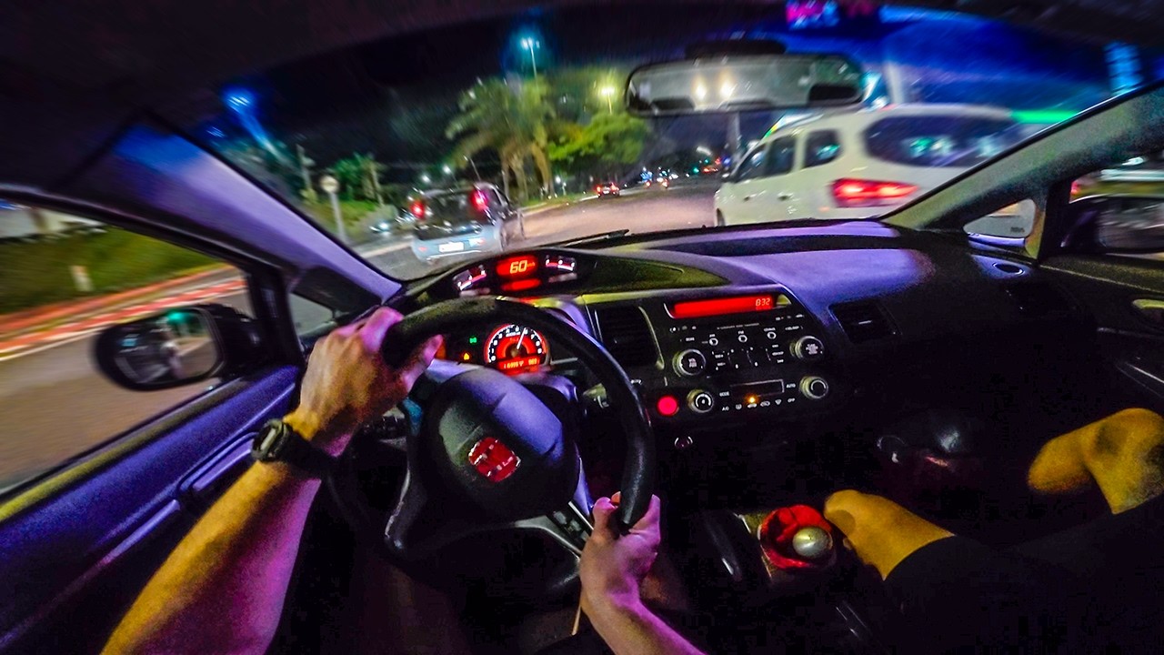 CIVIC SI K20 NO ROL&Eacute; SOVI&Eacute;TICO!! ACELERANDO TUDO