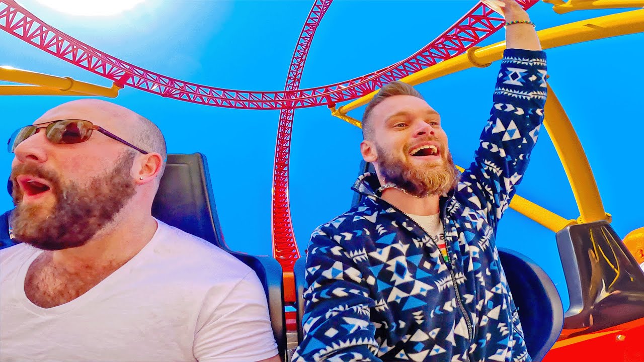 Покатайтесь на САМЫХ БЕЗУМНЫХ американских горках в парке развлечений LAGOON!