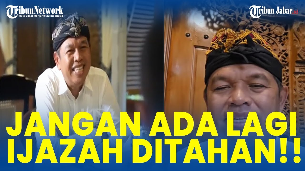 INI PERINTAH GUBERNUR JABAR Kang Dedi! Kepsek Wajib Serahkan Ijazah Siswa Ditahan, Tunggakan Dibayar
