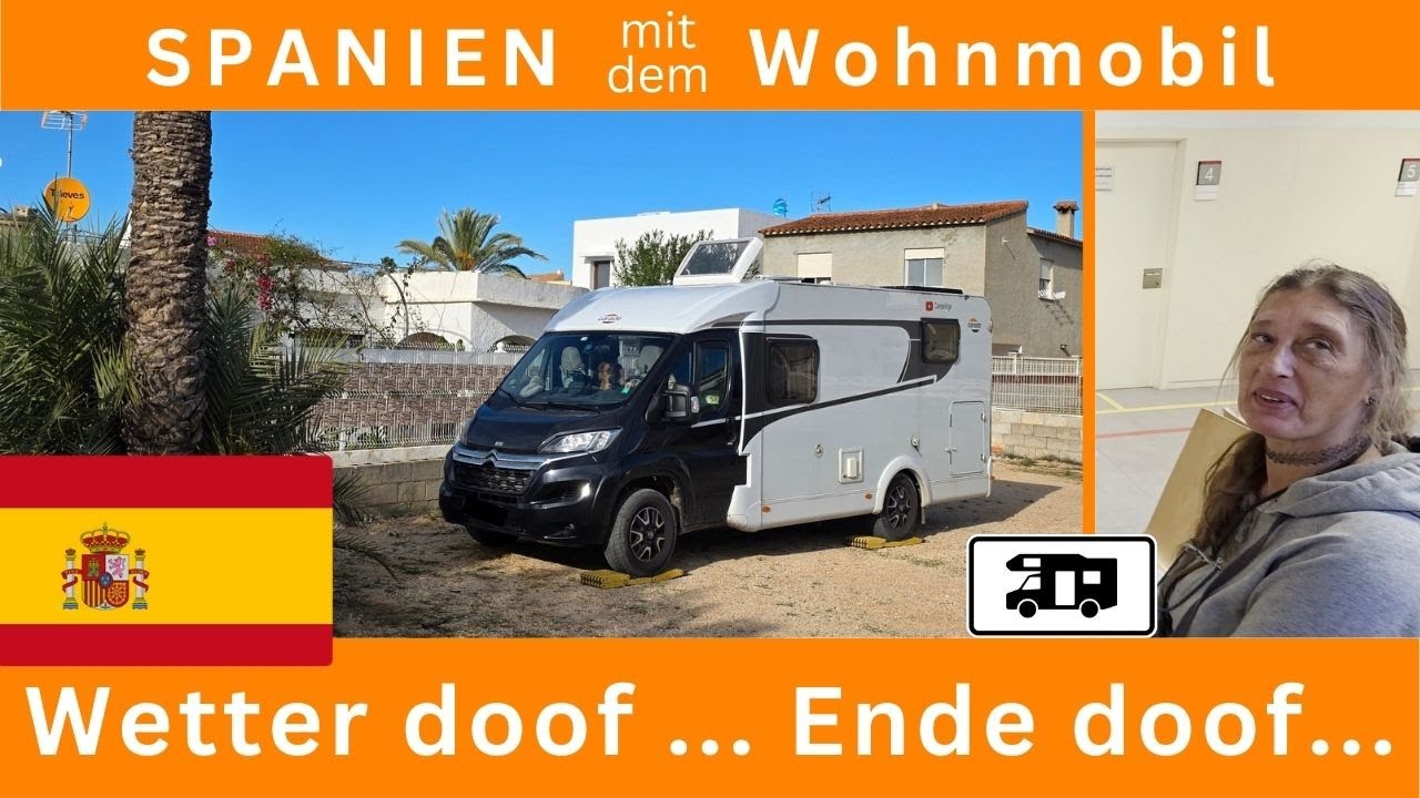 🌞 🌬️Spanien im Herbst #5 - Wetter schlecht, CP schön, Strand super ... mit dem Wohnmobil