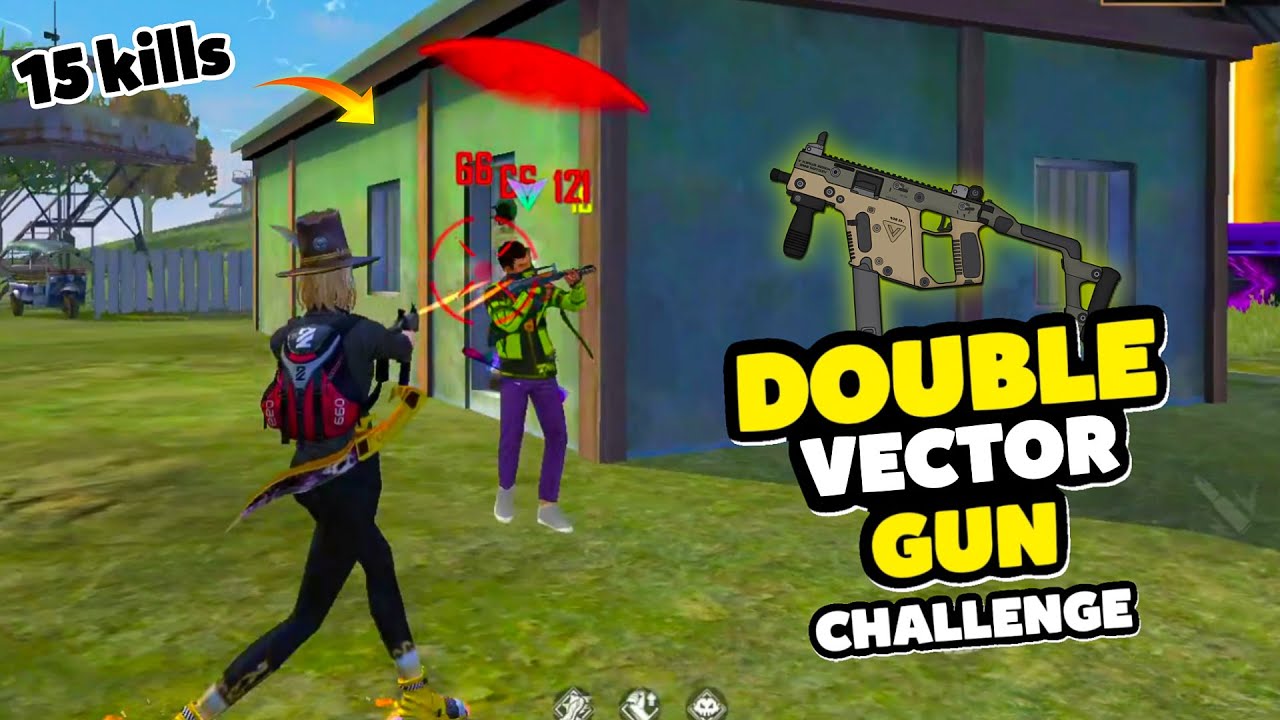 Double Vector Gun Challenge in Heroic || Free Fire || Desi Gamers