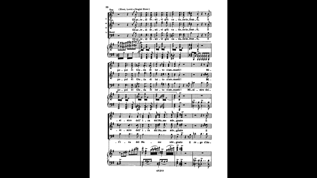 Nabucco - Overture and Act 1 complete with orchestra only - no vocals