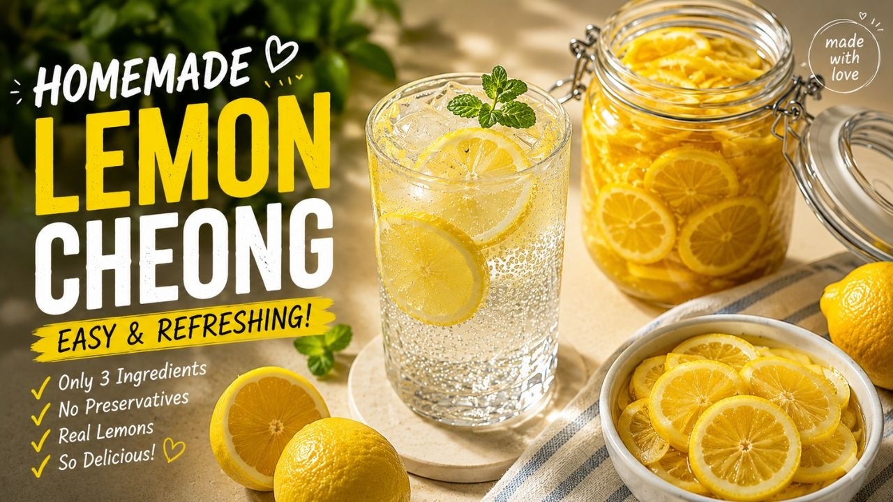 This Korean Lemon Syrup Will Change Your Summer 🍋 | Easy & Refreshing DIY