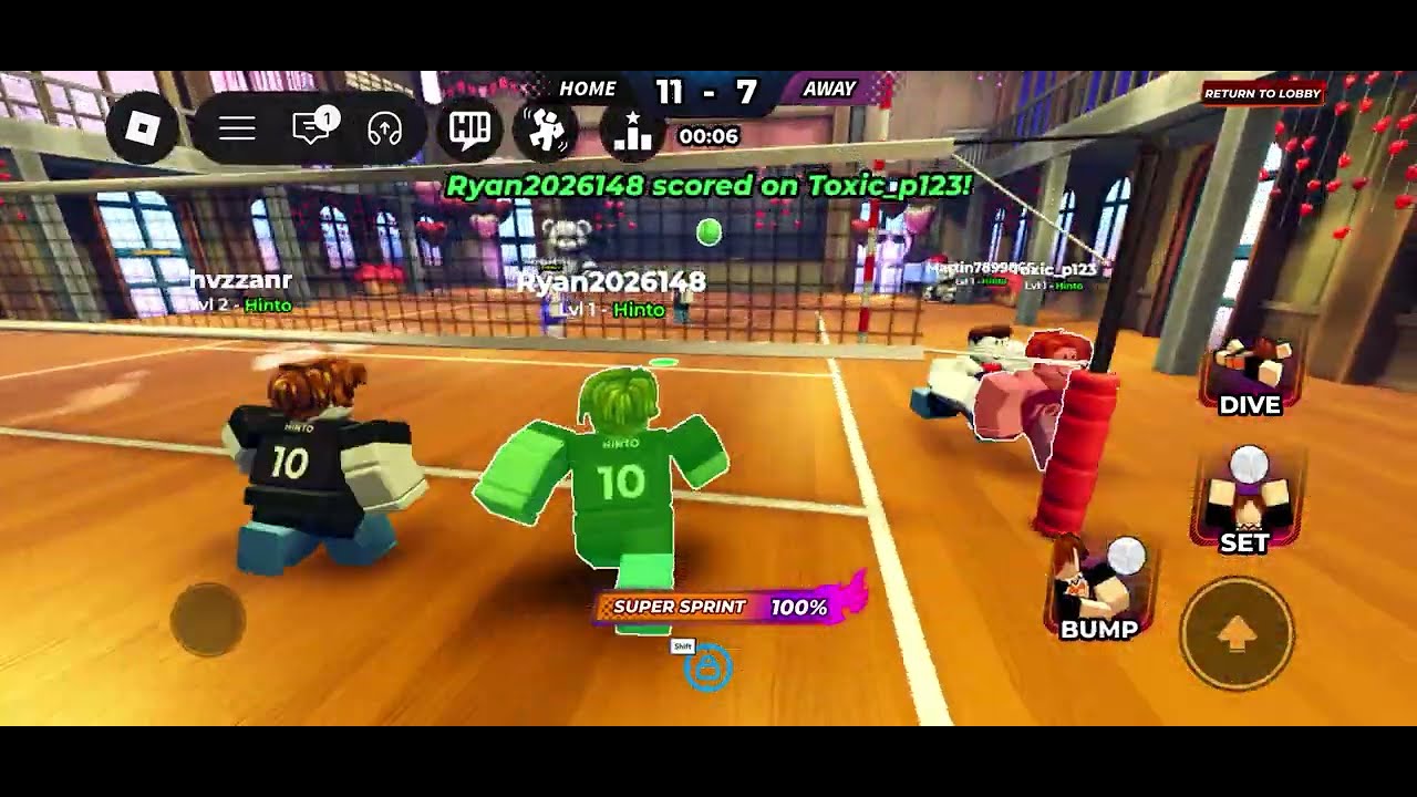 INSANE FINAL Rally in Roblox Volleyball! 🏐🔥 (Clutch Win!)