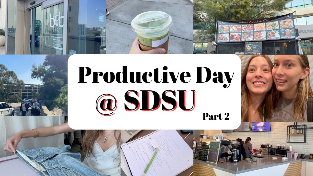 ✨BE PRODUCTIVE WITH ME✨ *Freshman Year @ SDSU*
