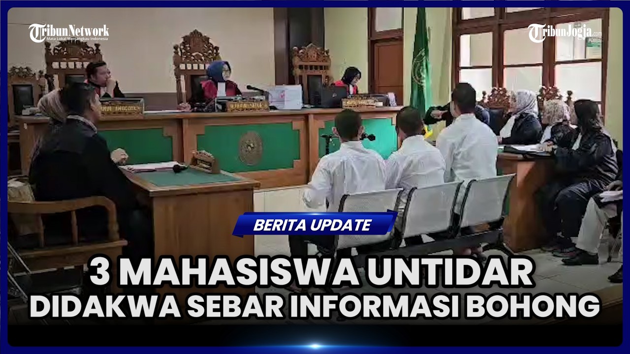 3 MAHASISWA UNTIDAR DIDAKWA SEBAR INFORMASI BOHONG YANG MEMICU AKSI PERUSAKAN