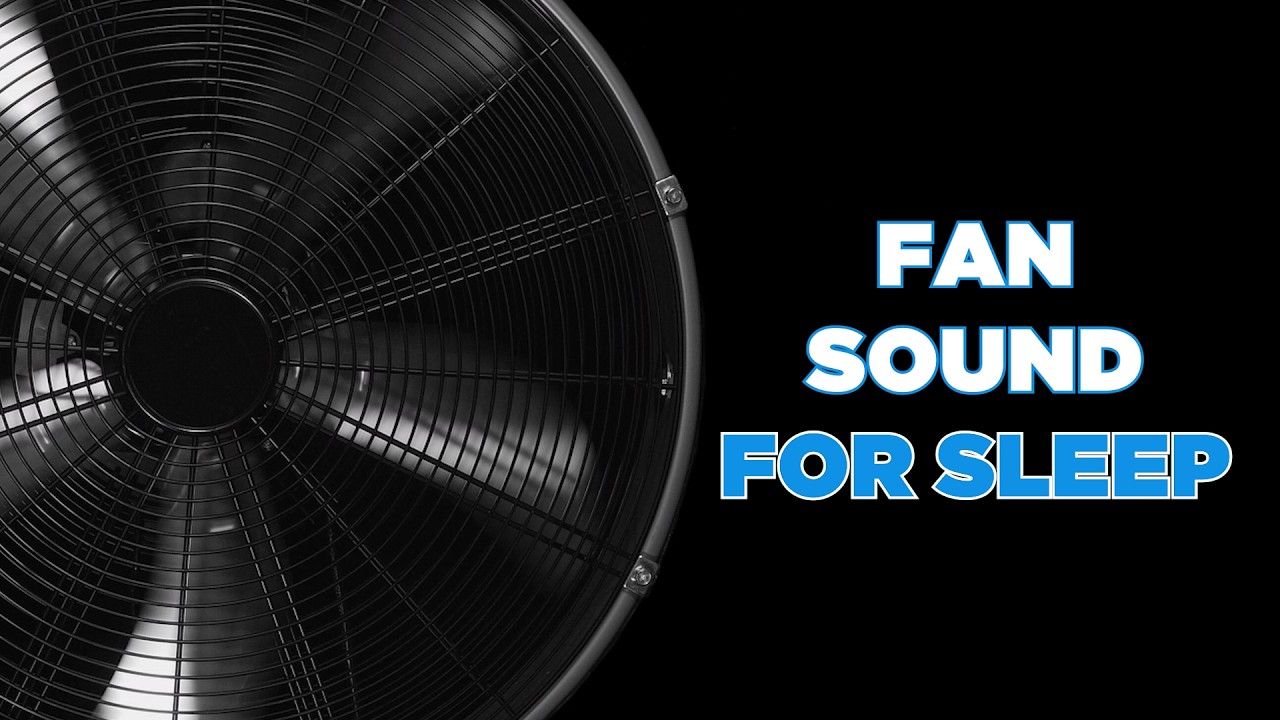 Fan Noise Black Screen 10 Hours | Spinning Fan on Black Screen for Deep Sleep & White Noise