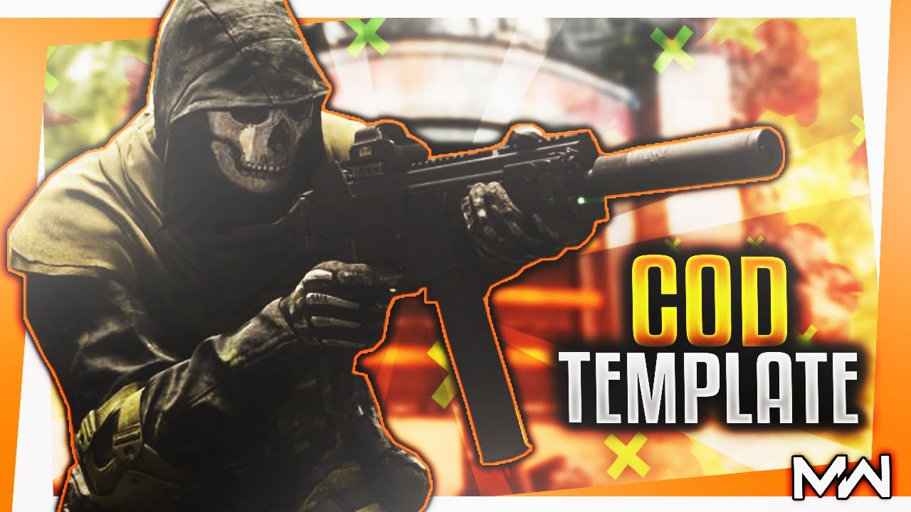 Call of Duty Modern Warfare Thumbnail Template!! PSD!