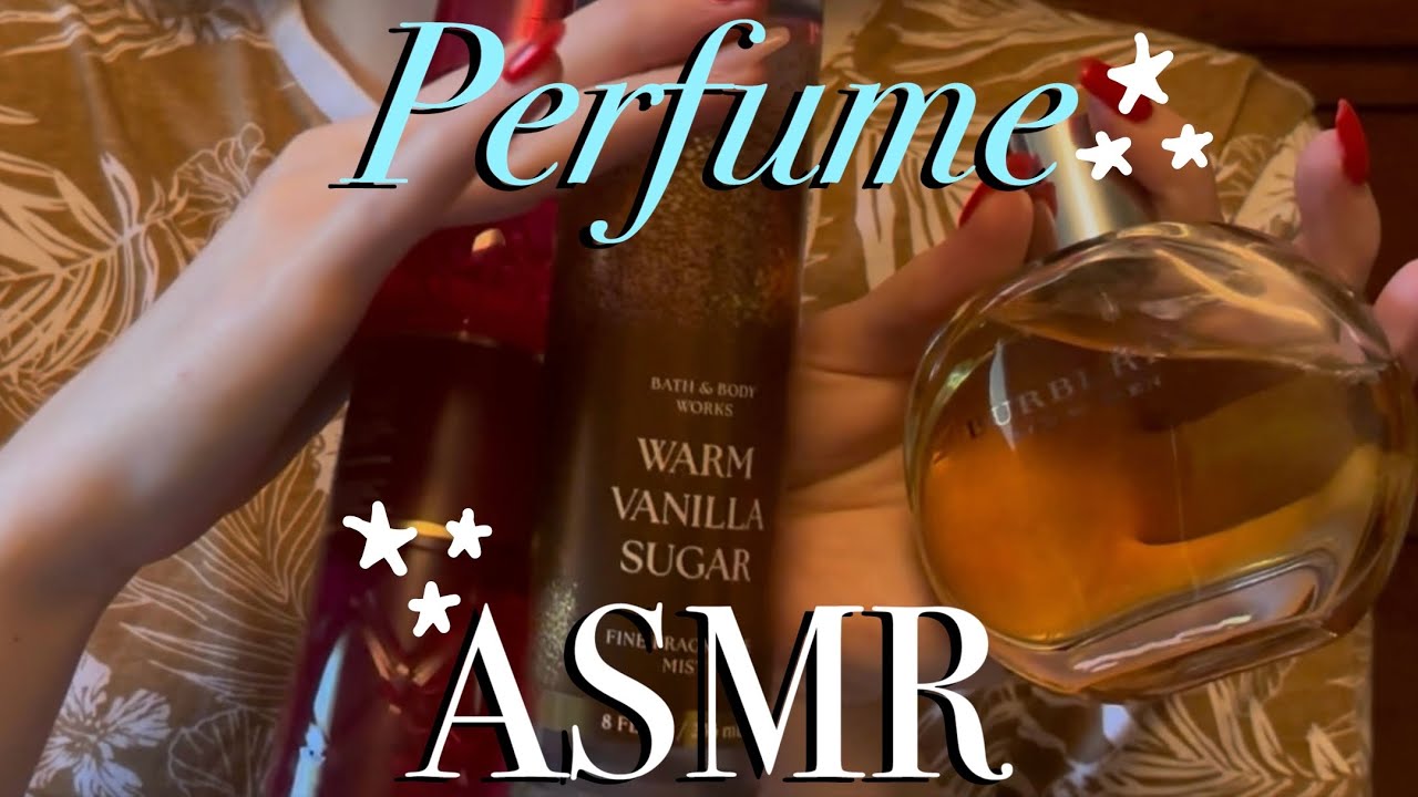 ASMR My Perfume Collection! | Plastic & Glass Bottle Triggers, Spritzing 🌸✨🫧🧼