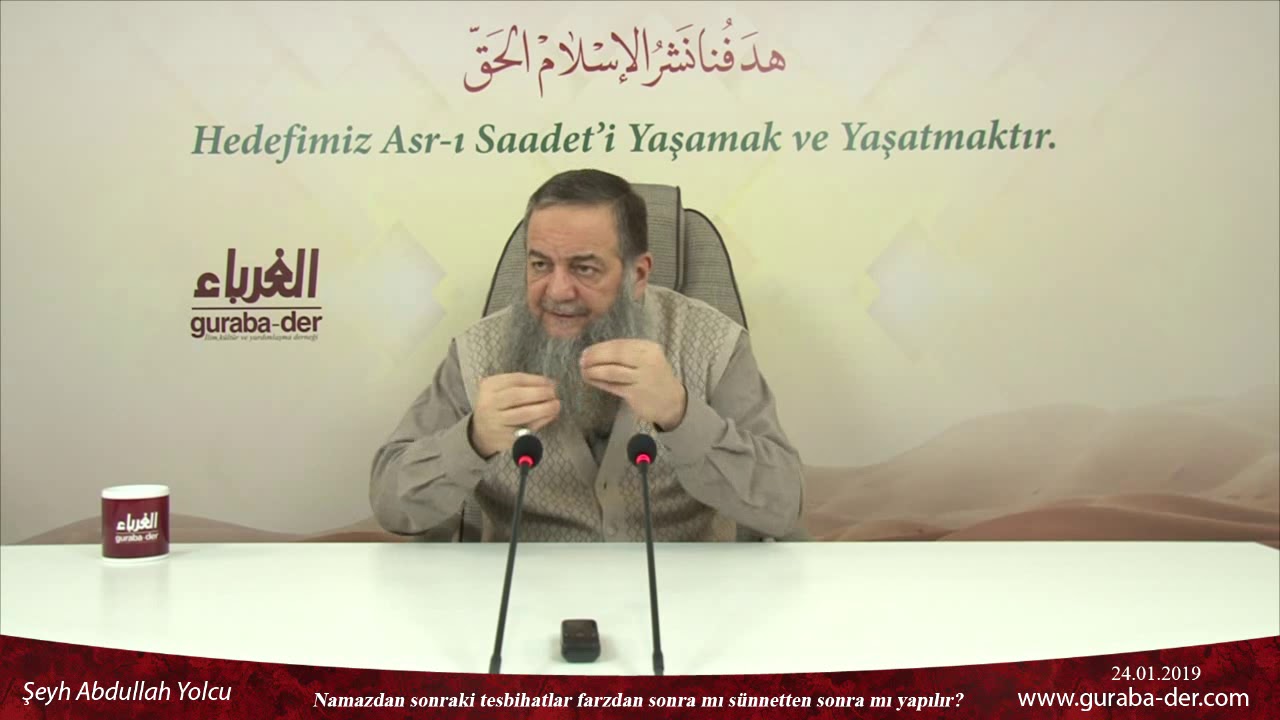 Namazdan sonraki tesbihatlar farzdan sonra mı sünnetten sonra mı yapılır?