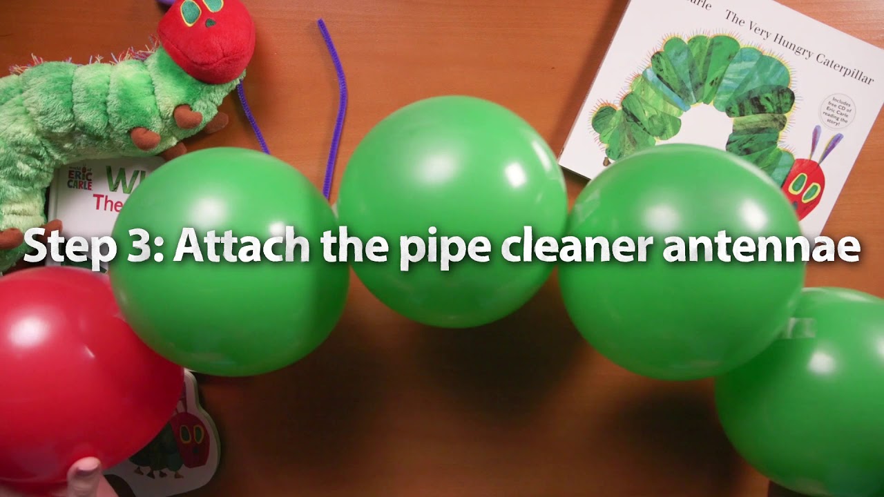 The Very Hungry Caterpillar | Crafts for Kids  | Balloon Caterpillar