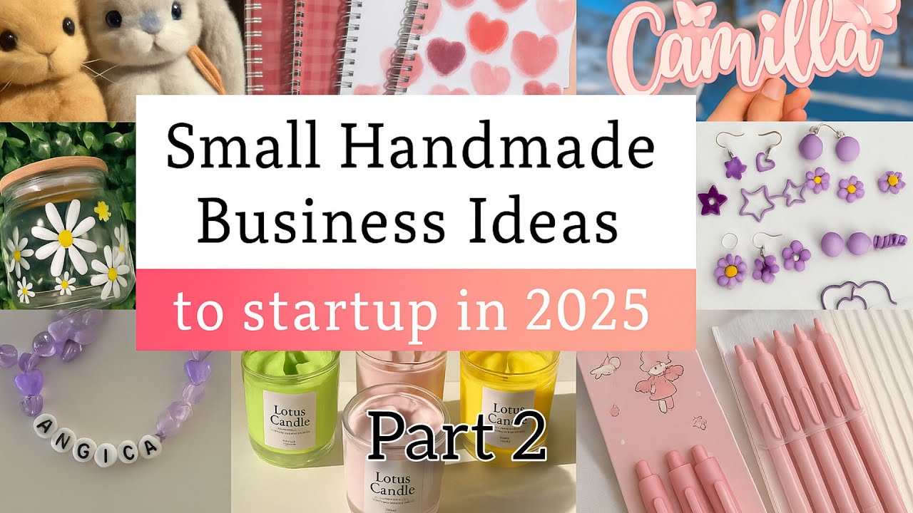 20 Small Handmade Business Ideas to Start in 2025 💡 | Easy Crafts to Sell for Profit (Part 2)