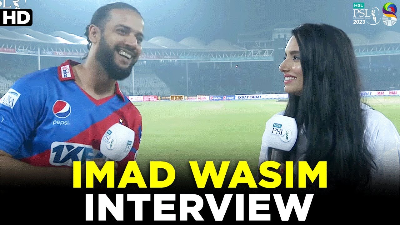 Imad Wasim Interview | Karachi Kings vs Quetta Gladiators | Match 6 | HBL PSL 8 | MI2A