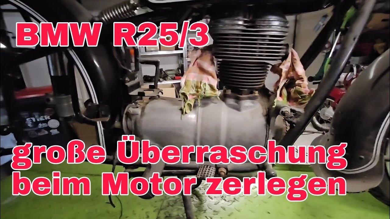 BMW R25/3  / Motor zerlegen ausbauen prüfen